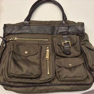 Elegant Olive Green Tote Bag